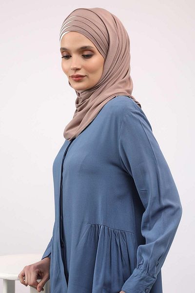 Aisha's Design Double Colored Plug and Play Practical Combed Cotton Shawl,cps-49,cps-49