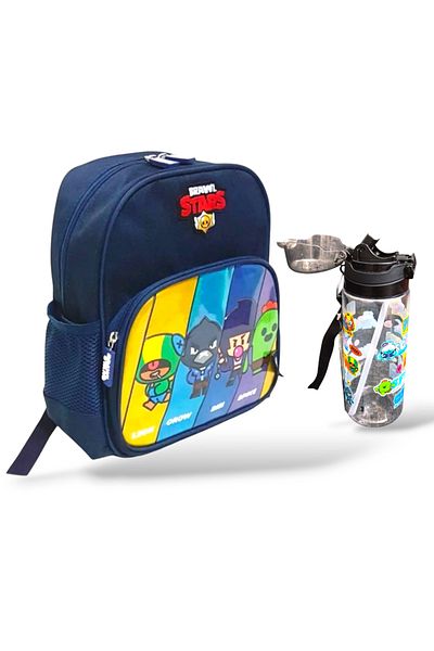 BRAWL STARS Set de 2 bucăți geantă de grădiniță și balon de apă de 500 ml DDCQ21962