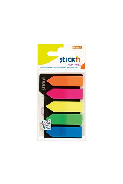 Gıpta Stickn 45x12 Neon 5 Colors Arrow Film Bookmark 25 Yp