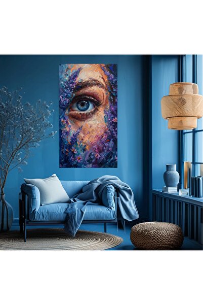 KanvasSepeti Pictură în ulei cu aspect de perie, pictură în ulei texturată, p...