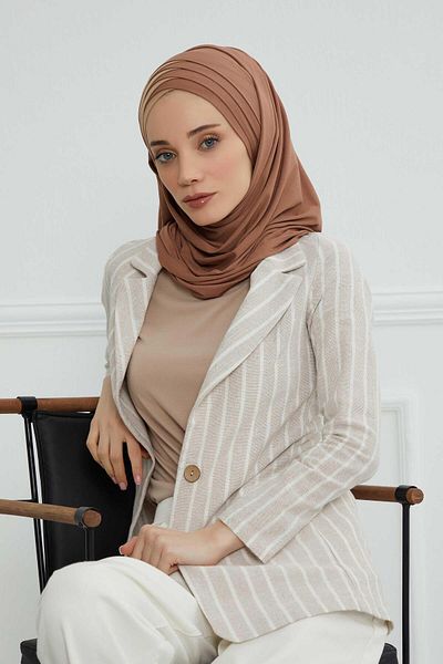 Aisha's Design Double Color Plug and Go Practical Combed Cotton Shawl, CPS-49, CPS-49