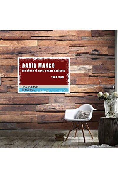 DURUSOY Ξύλινη ρετρό αφίσα από MDF, Αστεία ατάκες, Γραφές τοίχου, Τοπίο, Ιστο...