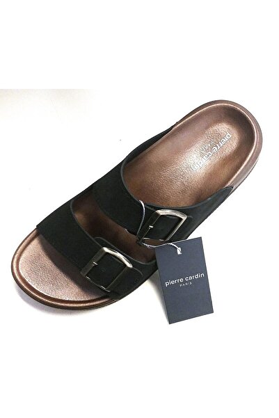 Pierre Cardin Pct-7411 Men's Double Banded Buckle Adjustable Casual Slippers