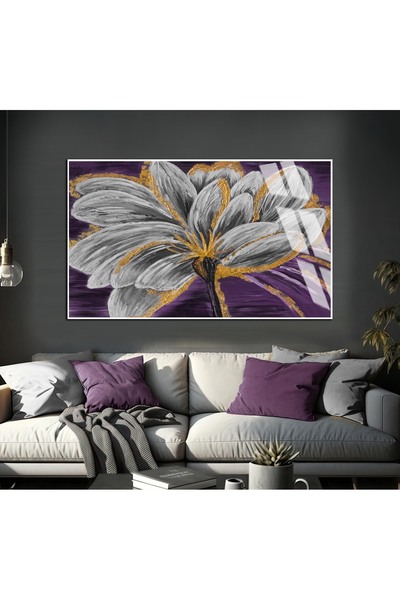 Harika bir ev HARİKABİREV | MODEL ABSTRACT CU FLORI DE MERUDE AURII | TABLĂ D...