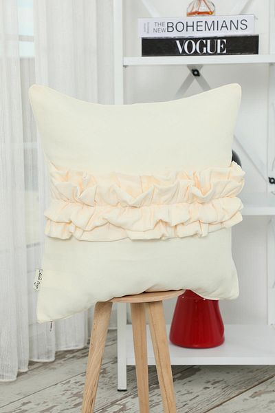 Aisha's Design غطاء وسادة مكشكش - K-270
