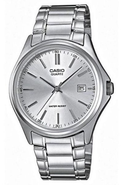 Casio ساعة يد رجالية رمادية اللون مقاس 38.5 ملم