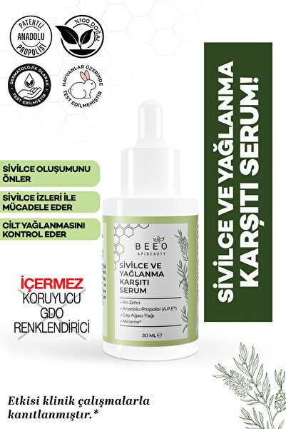BEE'O Arı Zehirli ve Yağlanma Karşıtı Serum