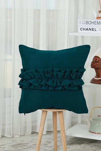 Aisha's Design Throw Pillow Ruffle Cover - K-270
