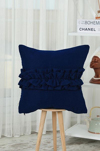 Aisha's Design Frilly Throw Pillow Cover,K-270