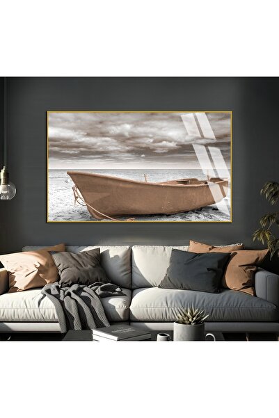 Harika bir ev HARİKABİREV | Model de barcă cu motor gri-crem, tip peisaj | TA...