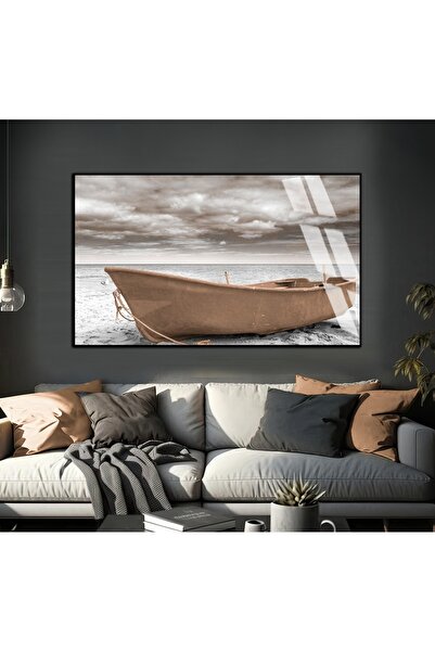 Harika bir ev HARİKABİREV | Model de barcă cu motor gri-crem, tip peisaj | TA...