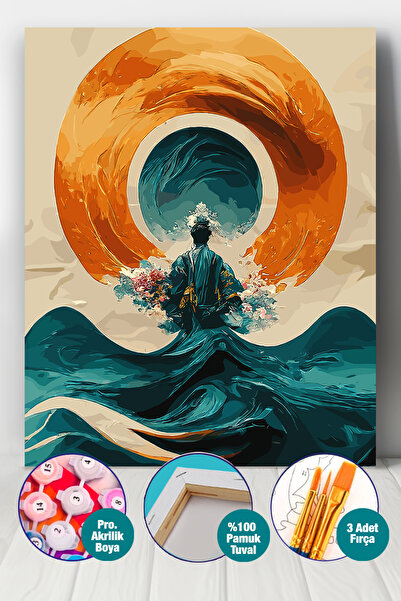 Picasso World Hobby Art Sayılarla Boyama Numaralı Tuval Seti Fırça Boya Dahil...