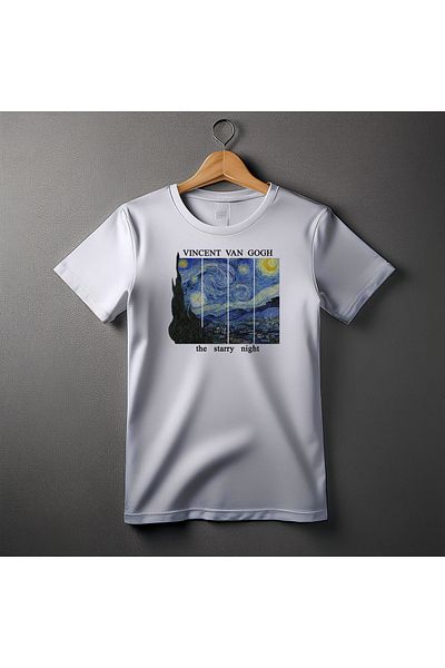 Ozzy Ψηφιακό μπλουζάκι Unisex Starry Night Pattern 1