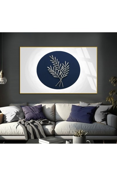 Harika bir ev HARİKABİREV | FORMA DE FRUNZĂ DE GRĂSĂ ALBASTRU-ARGINTIU 1 | TA...