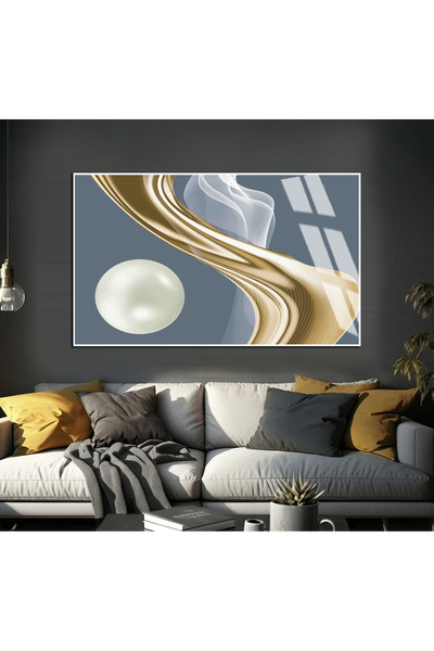 Harika bir ev HARİKABİREV | FORMĂ ABSTRACTĂ CU MODEL DE PERLE ALBASTRU-ARĂSTĂ...