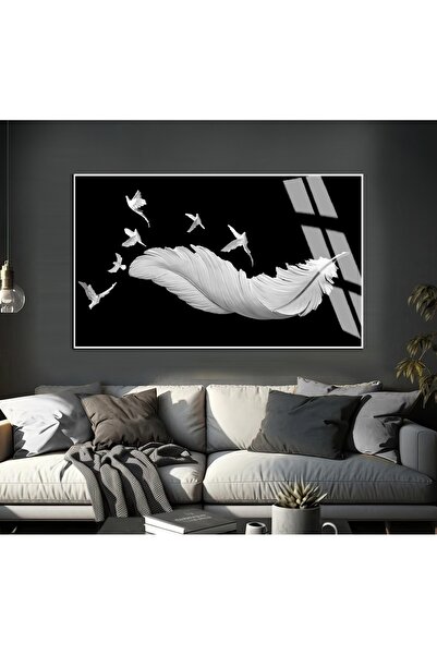 Harika bir ev HARİKABİREV | MODEL DE PĂRĂ DETALIAT DE PASĂRE NEGRU-ALB 02 | T...