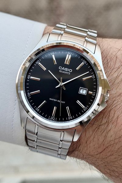 Casio Black Gray Color 38.5 mm Men's Wrist Watch