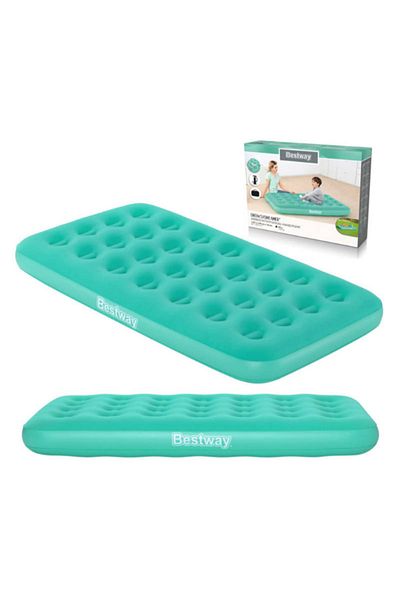 BESTWAY Drowsy Dreamer airbed with Manual Hand Pump 158cm x 89cm x 18cm  26-67918-Green