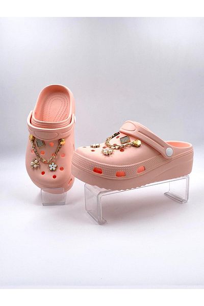 Babetty Stylish Stone Chain Massage Sole Cross Slippers - Beach, Pool, Garden, Sea