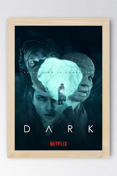 Saturn Dark Array Framed Painting - Poster Painting