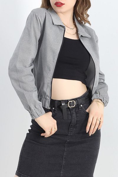 BELENDİR Bomber Jacket Houndstooth - Model 30216.1837