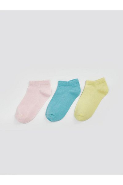 LC Waikiki LCW ECO Basic Girls Booties Socks 3-Pack