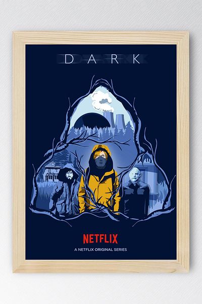 Saturn Tablou înrămat cu serie întunecată - Tablou poster
