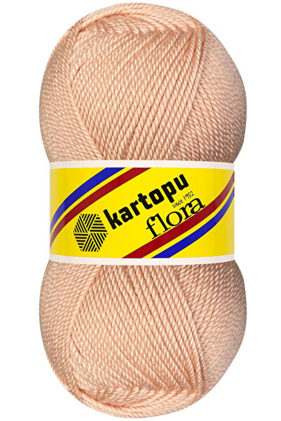 Kartopu Flora Patiklik Ip Bej K1873