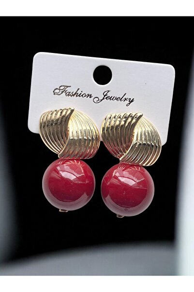 NAİFTAKIAKSESUAR Kadın İncili Sallantı Çelik Küpe