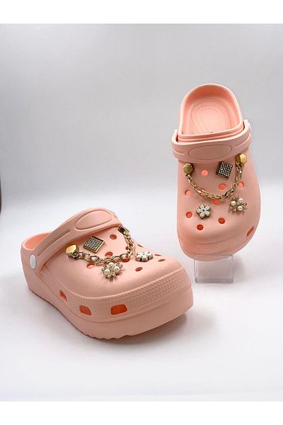 Babetty Stylish Stone Chain Massage Sole Cross Slippers - Beach, Pool, Garden, Sea
