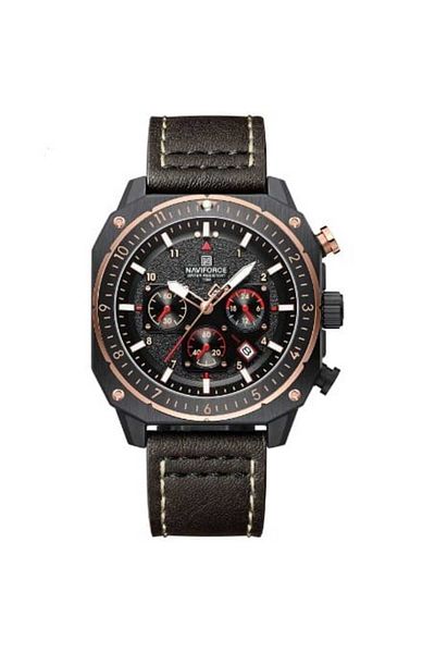 Naviforce Men's Wrist Watch Function Leather Band 2152