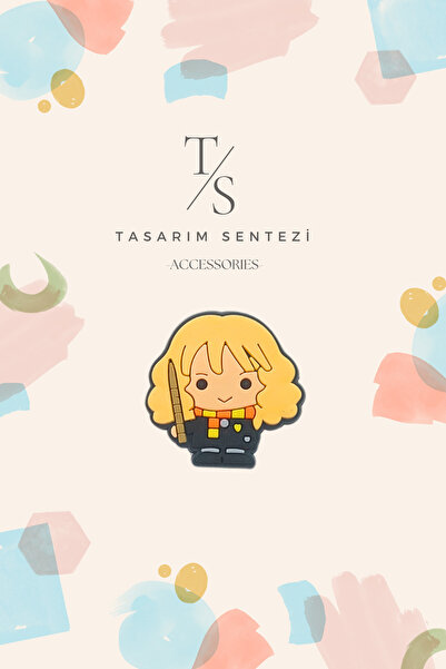 Badge Silicone Brooch Harry Potter Hermione Granger Book Movie Lapel Bag Clothes Hat Accessory