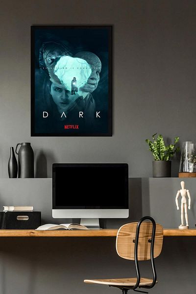 Saturn Tablou înrămat cu serie întunecată - Tablou poster