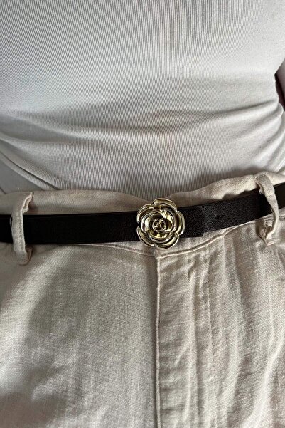 keisy حزام روزا بإبزيم للنساء