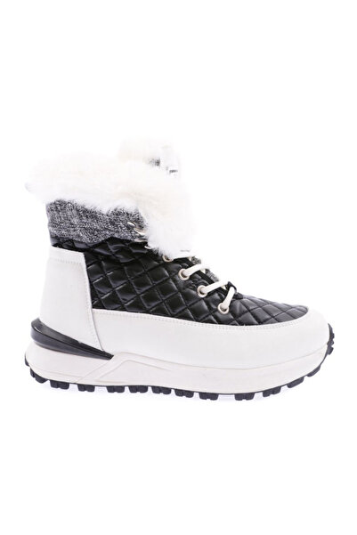 Guja 21k376 Women's Lace-up Long Throat Fur Sneakers Boots