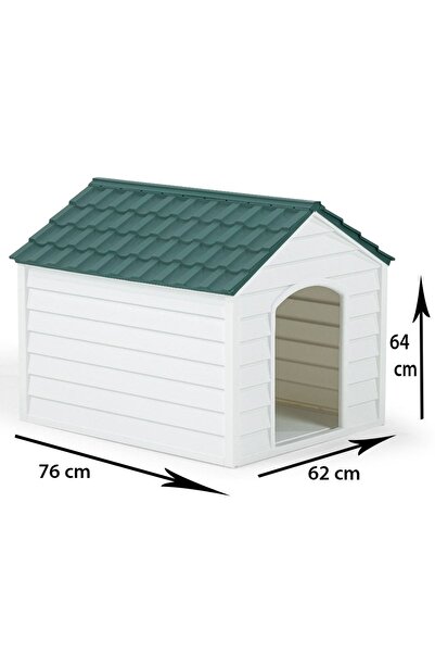 Şenyayla Plastik Plastik Pet Kulübesi Dış Mekan Suya Dayanıklı Antrasit