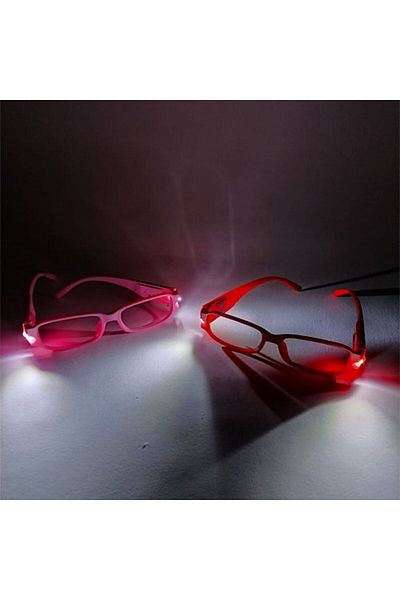 AC BOX Colorful LED Lighted Book Reading Glasses