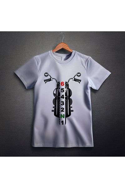 Ozzy Ψηφιακό μπλουζάκι Unisex Biker Pattern 1