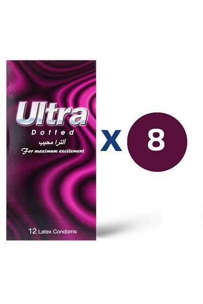 ULTRA Condoms Dotted 12 Pieces ( 8 Piece )