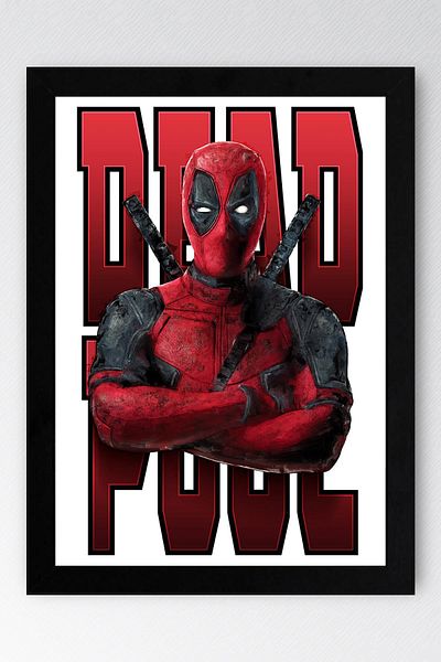 Saturn Pictură înrămată de Deadpool - Pictură poster film Marvel