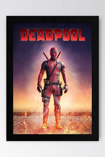 Saturn Pictură înrămată de Deadpool - Pictură poster film Marvel