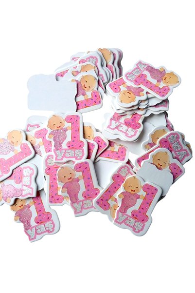 Armada 12 Pcs 1 Year Old Sticker Plastic (4 Cm * 3 Cm)