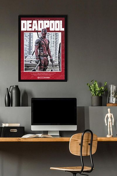 Saturn Pictură înrămată de Deadpool - Pictură poster film Marvel