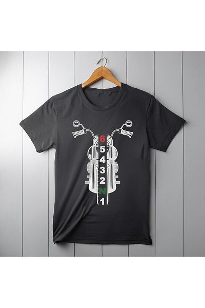 Ozzy Ψηφιακό μπλουζάκι Unisex Biker Pattern 1