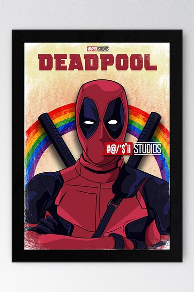 Saturn Πίνακας με κορνίζα Deadpool - Πίνακας αφίσας ταινίας Marvel