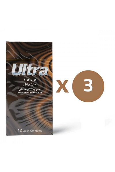 ULTRA Condoms Thin 12 Pieces ( 3 Piece )