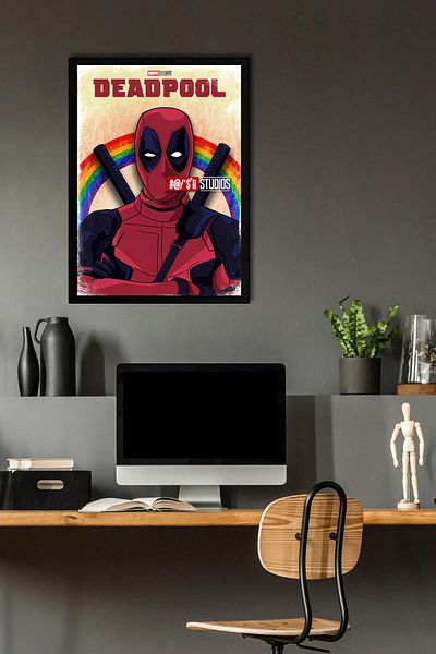 Saturn Pictură înrămată de Deadpool - Pictură poster film Marvel