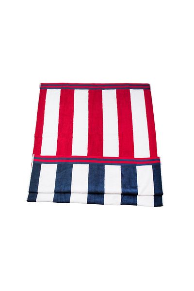 Orange Bed & Bath Beach Towel Cotton 100 × 180 cm - Red