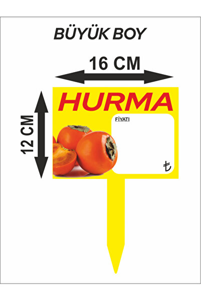 çavuşoğlu etiket 16x12 Ebat Hurma Baskılı Meyve Manav Yazılıp Silinebilir Sap...