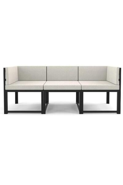 Home 3LÜ MUTFAK BALKON BAHÇE METAL KOLTUK BEJ